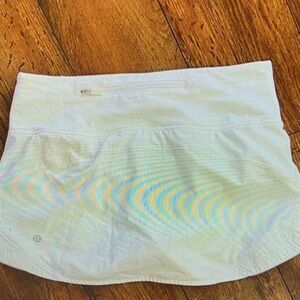 Lululemon White Athletic Skirt